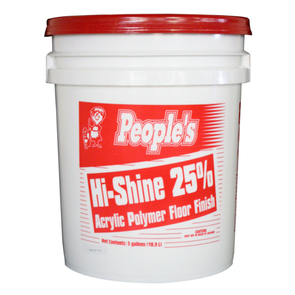 People’s Hi Shine, 25% Floor Wax, 5 Gallon Pail